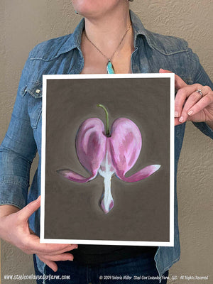 Bleeding Heart (Canvas and Paper Print)