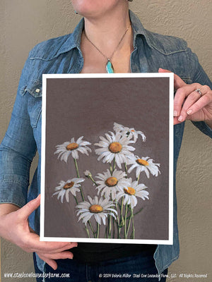 Daisies (Canvas and Paper Print)