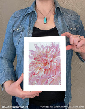 Penhill Watermelon Dahlia Art Print