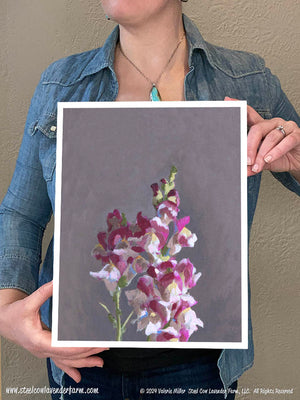 Snapdragons (Canvas and Paper Print)